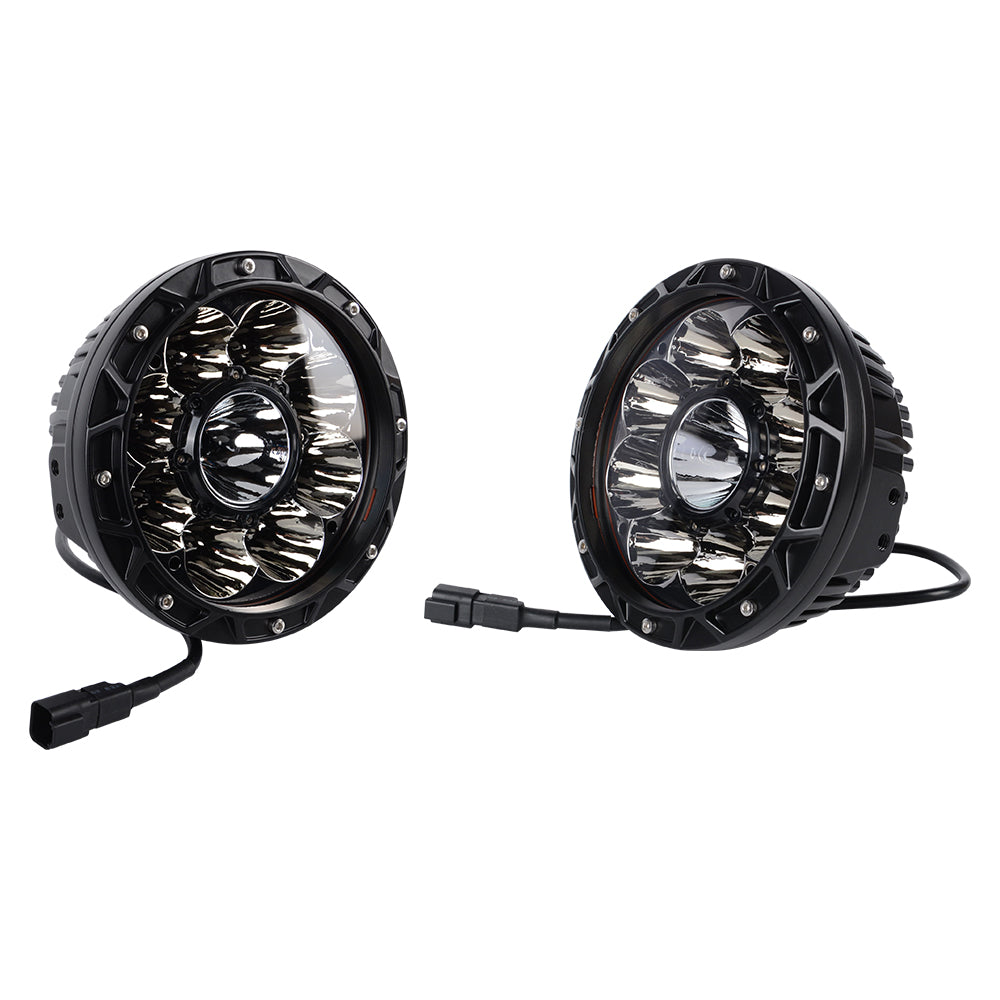 4x4wavers 7 Inch 60W White and Amber Floodlight - 4X4 WAVERS