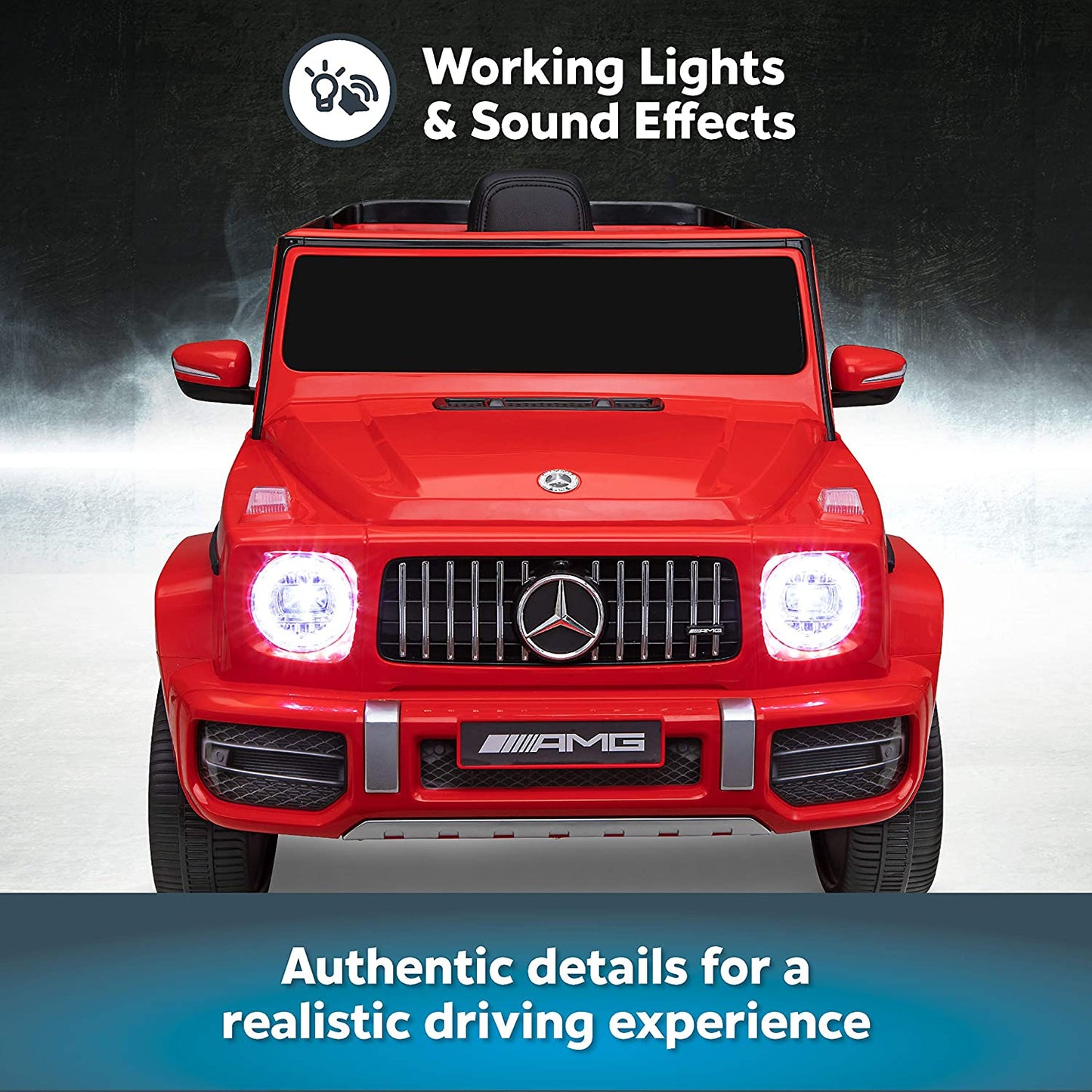 2026 Mercedes Benz G63 AMG 12V G Wagon Kids Ride On Car with Remote Control