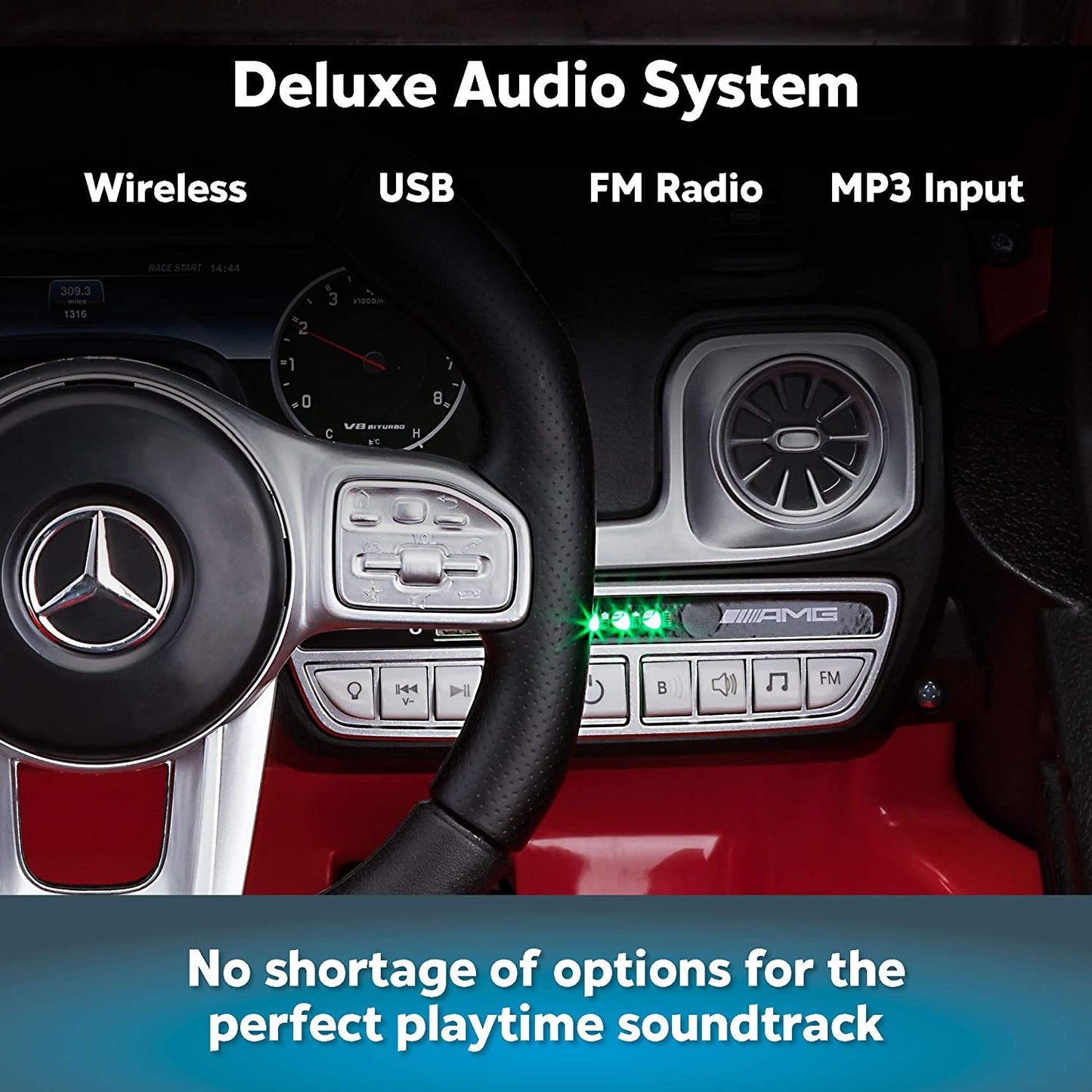 2026 Mercedes Benz G63 AMG 12V G Wagon Kids Ride On Car with Remote Control