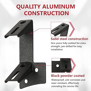 4x4wavers Double Hood Light Holder/Light Mount Bracket - 4X4 WAVERS