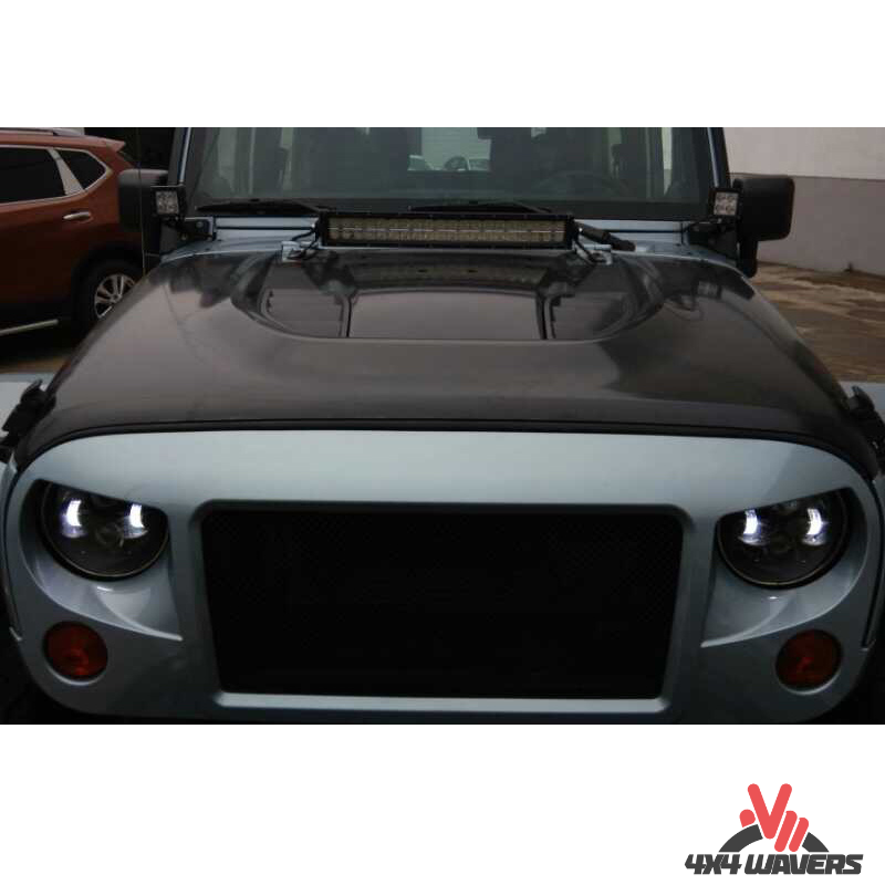 4x4wavers Grille - New Mesh Transparent Style Front Grille - 4X4 WAVERS