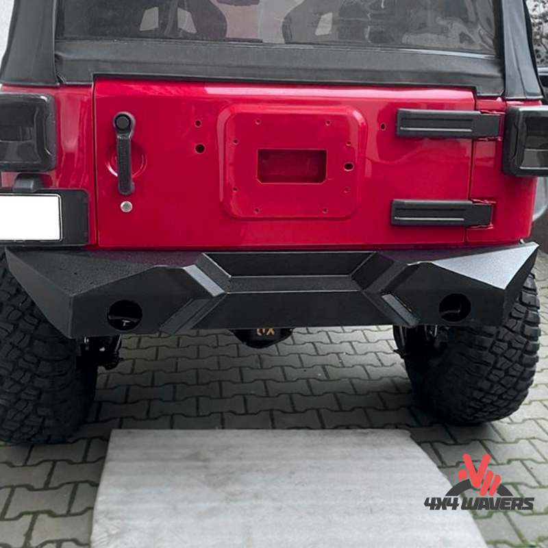 4x4wavers Rear Bumper - Angry Curved Style - 4X4 WAVERS