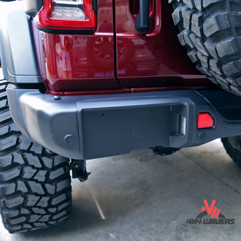 4x4wavers Rear Bumper - 10th Anniversary Style with Sensor Holes - 4X4 WAVERS