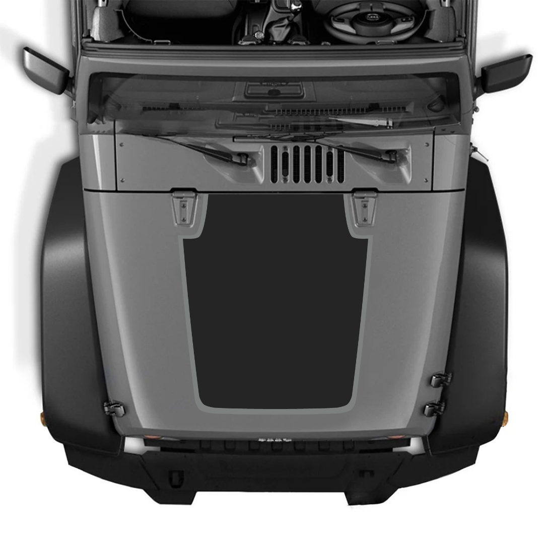 Kit d'autocollants 4x4wavers pour capot JK – Autocollants en vinyle pour Jeep Wrangler – Fabriqué au Canada