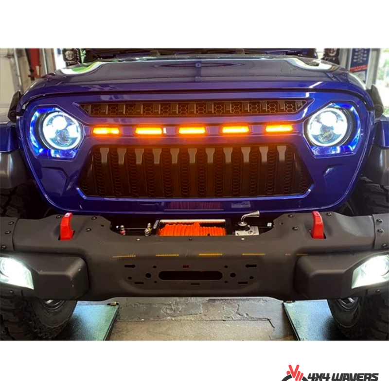 4x4wavers Grille - New Lighting Style Style Front Grille - 4X4 WAVERS