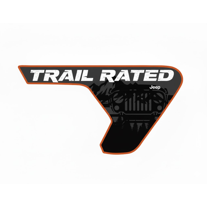CARCODE Fender Insert Decal/Sticker - Trail Rated Graphic Kit - For Jeep Wrangler/Gladiator JL/JLU/JT 2018+ - Premium Vinyl