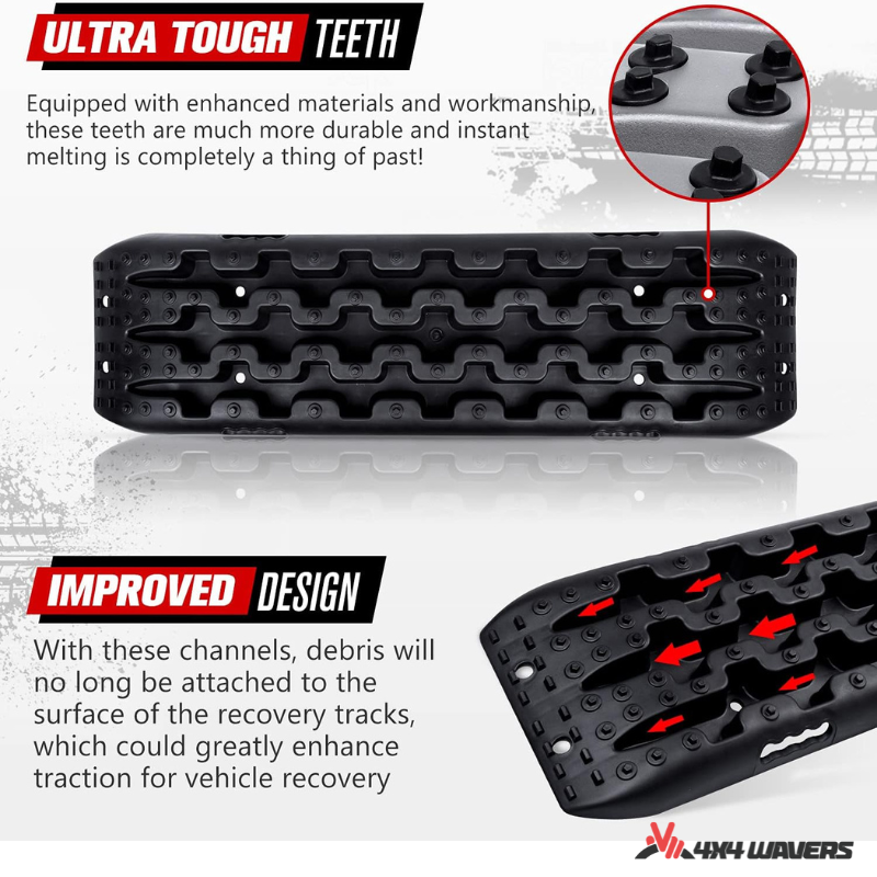 4x4wavers Offroad Recovery Traction Board, Traction Mat for Mud, Sand and Snow - 4X4 WAVERS