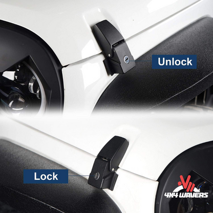 4x4wavers Hood Side Latches with Key Lock - 4X4 WAVERS