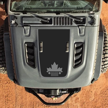 CARCODE Hood Decal/Sticker - Canada Style Kit – for JL/JLU/JT/4XE Rubicon Hood – Made in Canada - 4X4 WAVERS