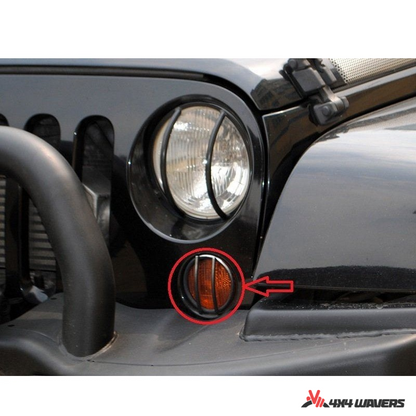 4x4wavers Iron Fog Light Cover - 4X4 WAVERS