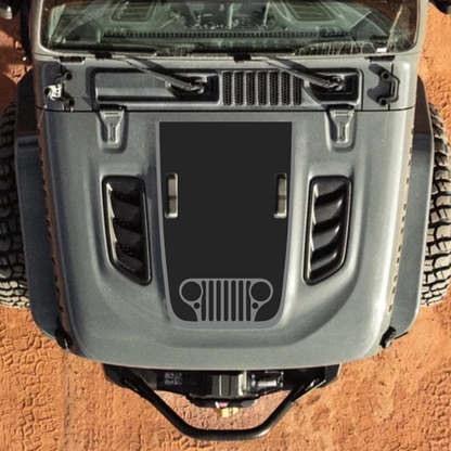 Kit d'autocollants 4x4wavers pour capot JL Rubicon – STYLE CJ – Autocollants vinyles pour modèles Jeep Wrangler – Fabriqué au Canada
