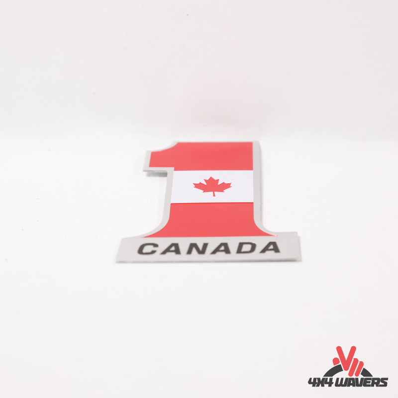 4x4wavers Rated ABS Badge Decal, Canada Number 1 3D Emblem - 4X4 WAVERS