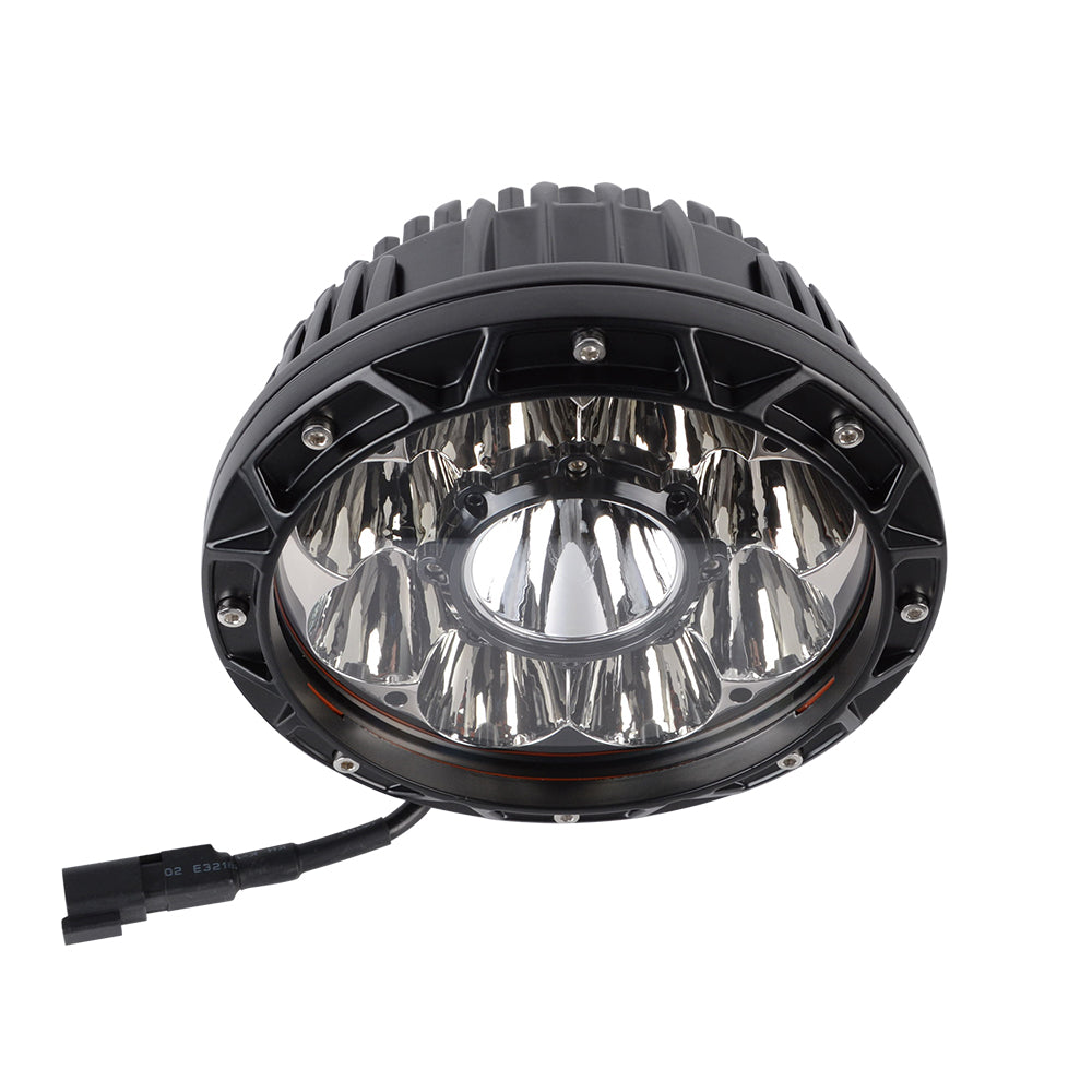 4x4wavers 7 Inch 60W White and Amber Floodlight - 4X4 WAVERS