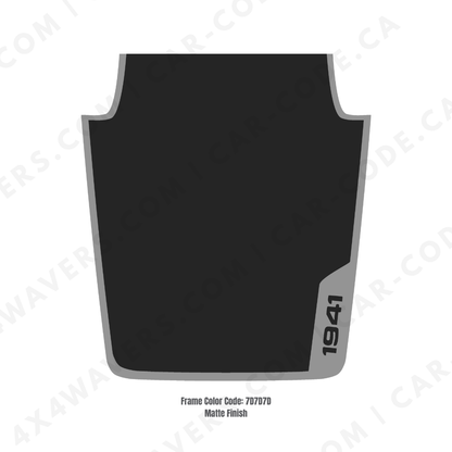 4x4wavers Decal Sticker Kit for JK Hood 1941 Style – Vinyl Car Decals for Jeep Wrangler Models – Made in Canada - 4X4 WAVERS