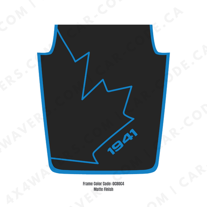 4x4wavers JK Hood CANADA CANADA Style Decal Sticker Kit for Hood – Vinyl Car Decals for Jeep Wrangler Models – JK Hood CANADA Decals – Made in Canada - 4X4 WAVERS