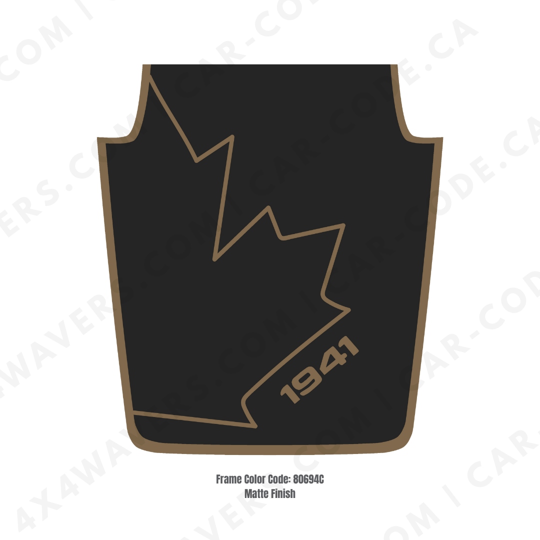 4x4wavers JK Hood CANADA CANADA Style Decal Sticker Kit for Hood – Vinyl Car Decals for Jeep Wrangler Models – JK Hood CANADA Decals – Made in Canada - 4X4 WAVERS