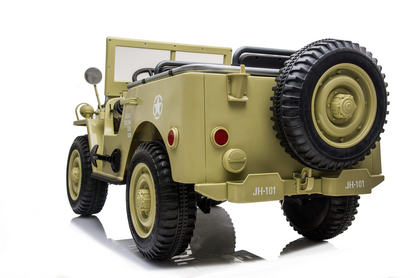 24V Army Jeep Truck 3 Seater DELUXE Kids Ride On Car with Remote Control
