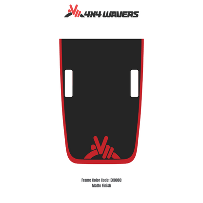 Kit d'autocollants 4x4wavers WAVE pour capot JL Rubicon – Autocollants en vinyle pour modèles Jeep Wrangler – Fabriqué au Canada