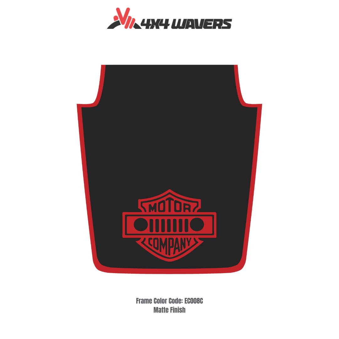 Kit d'autocollants 4x4wavers pour capot JK style MOTOR COMPANY – Autocollants en vinyle pour modèles Jeep Wrangler – Fabriqué au Canada