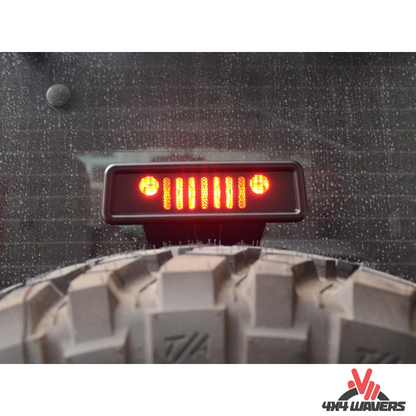 4x4wavers Rear High Brake Light Flat Cover - Wrangler Face Style - 4X4 WAVERS