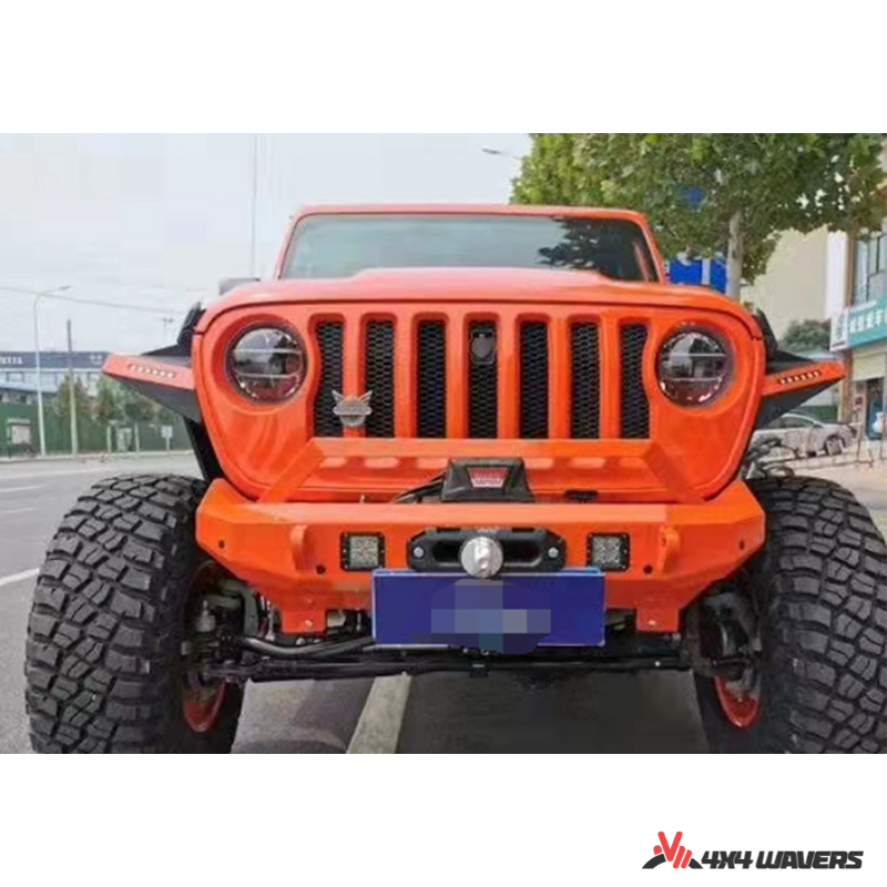 4x4wavers Front Bumper - WAVERS Style with Sensor Holes - 4X4 WAVERS