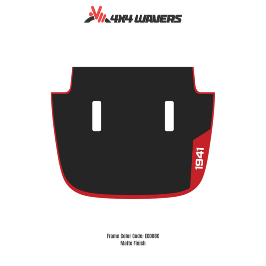 Kit d'autocollants décalcomanies 4x4wavers 1941 pour capot JL SAHARA – Autocollants vinyles pour voitures Jeep Wrangler – Fabriqué au Canada