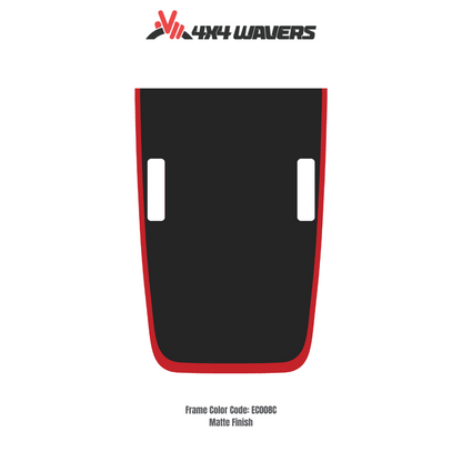 Kit d'autocollants 4x4wavers pour capot JL Rubicon – Autocollants en vinyle pour modèles Jeep Wrangler – Fabriqué au Canada