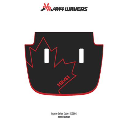 Kit d'autocollants décalcomanies 4x4wavers CANADA 1941 pour capot JL SAHARA – Autocollants vinyles pour voitures Jeep Wrangler – Fabriqué au Canada