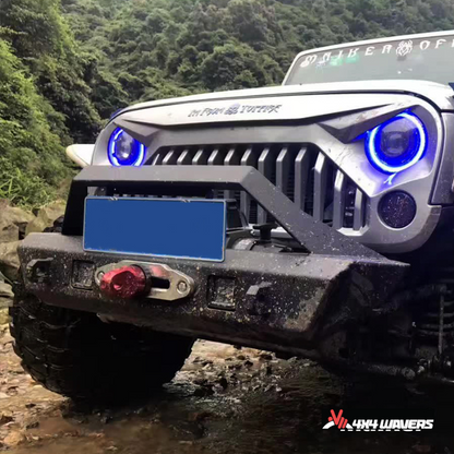 4x4wavers Front Bumper - Angry Front Style - 4X4 WAVERS