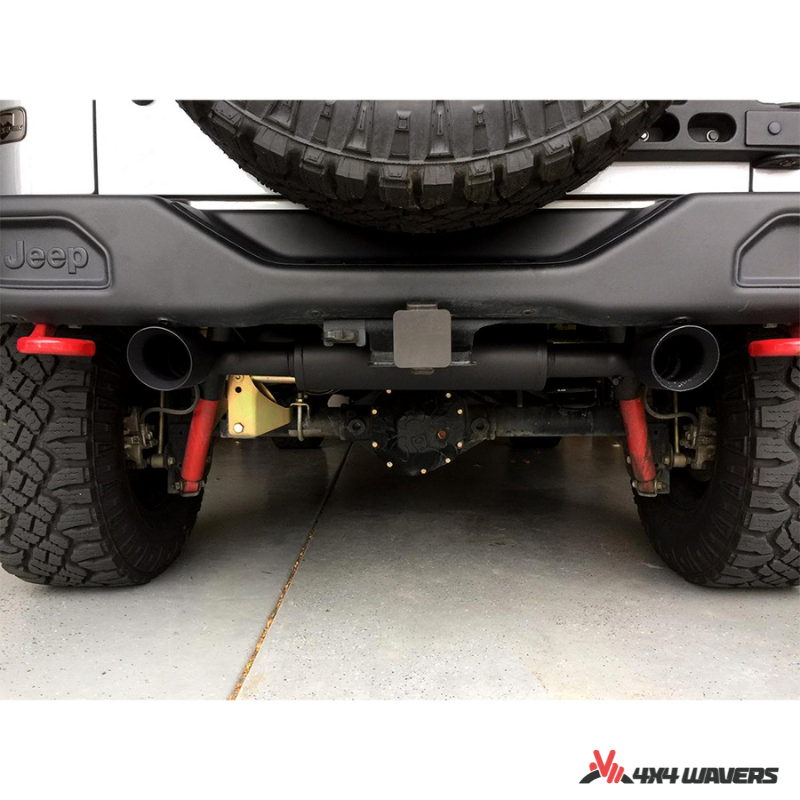 4x4wavers Performance Double Exhaust Muffler with Premium Sound, MF Style - 4X4 WAVERS