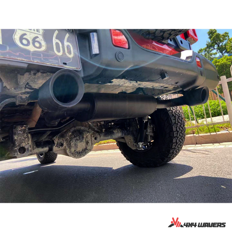 4x4wavers Performance Double Exhaust Muffler with Premium Sound, MF Style - 4X4 WAVERS