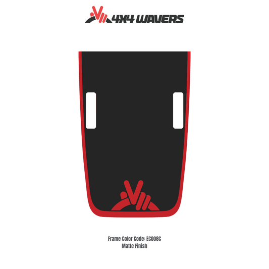 Kit d'autocollants 4x4wavers WAVE pour capot JL Rubicon – Autocollants en vinyle pour modèles Jeep Wrangler – Fabriqué au Canada