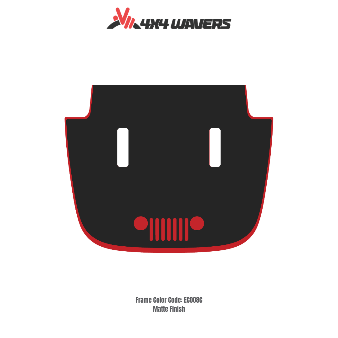 Kit d'autocollants 4x4wavers pour capot JL SAHARA – Autocollants en vinyle pour modèles Jeep Wrangler – Fabriqué au Canada