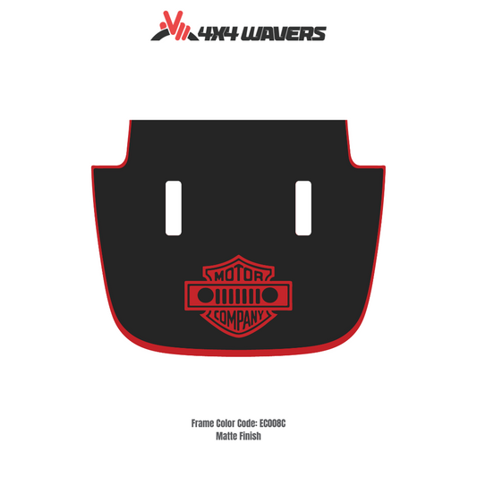 Kit d'autocollants décalcomanies 4x4wavers MOTOR COMPANY pour capot JL SAHARA – Autocollants en vinyle pour modèles Jeep Wrangler – Fabriqué au Canada