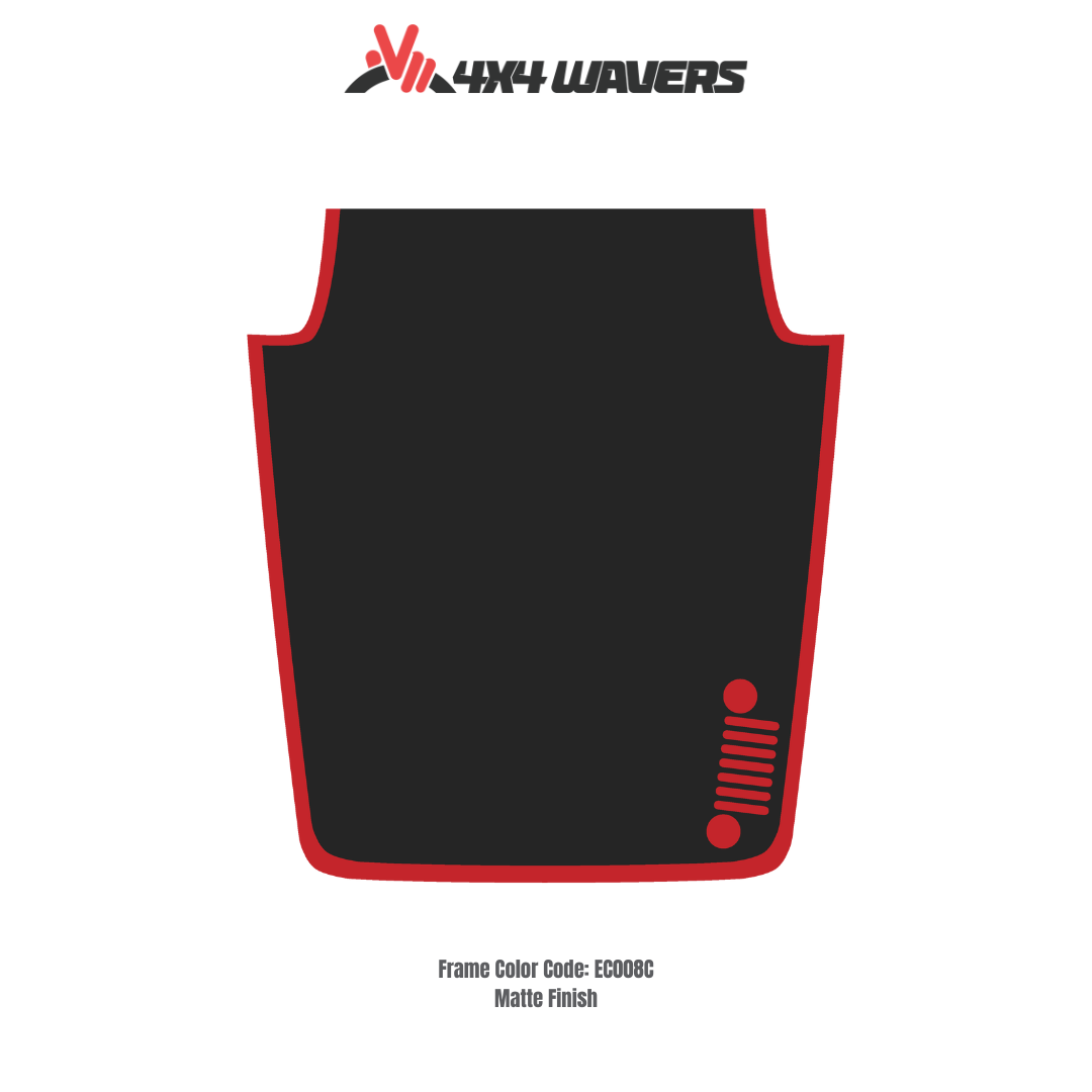 Kit d'autocollants 4x4wavers pour capot JK – Autocollants en vinyle pour Jeep Wrangler – Fabriqué au Canada