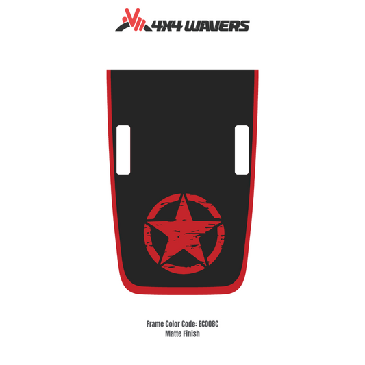 Kit d'autocollants STAR 4x4wavers pour capot JL Rubicon – Autocollants en vinyle pour Jeep Wrangler – Fabriqué au Canada