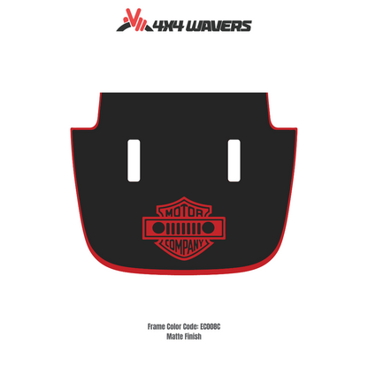 Kit d'autocollants décalcomanies 4x4wavers MOTOR COMPANY pour capot JL SAHARA – Autocollants en vinyle pour modèles Jeep Wrangler – Fabriqué au Canada