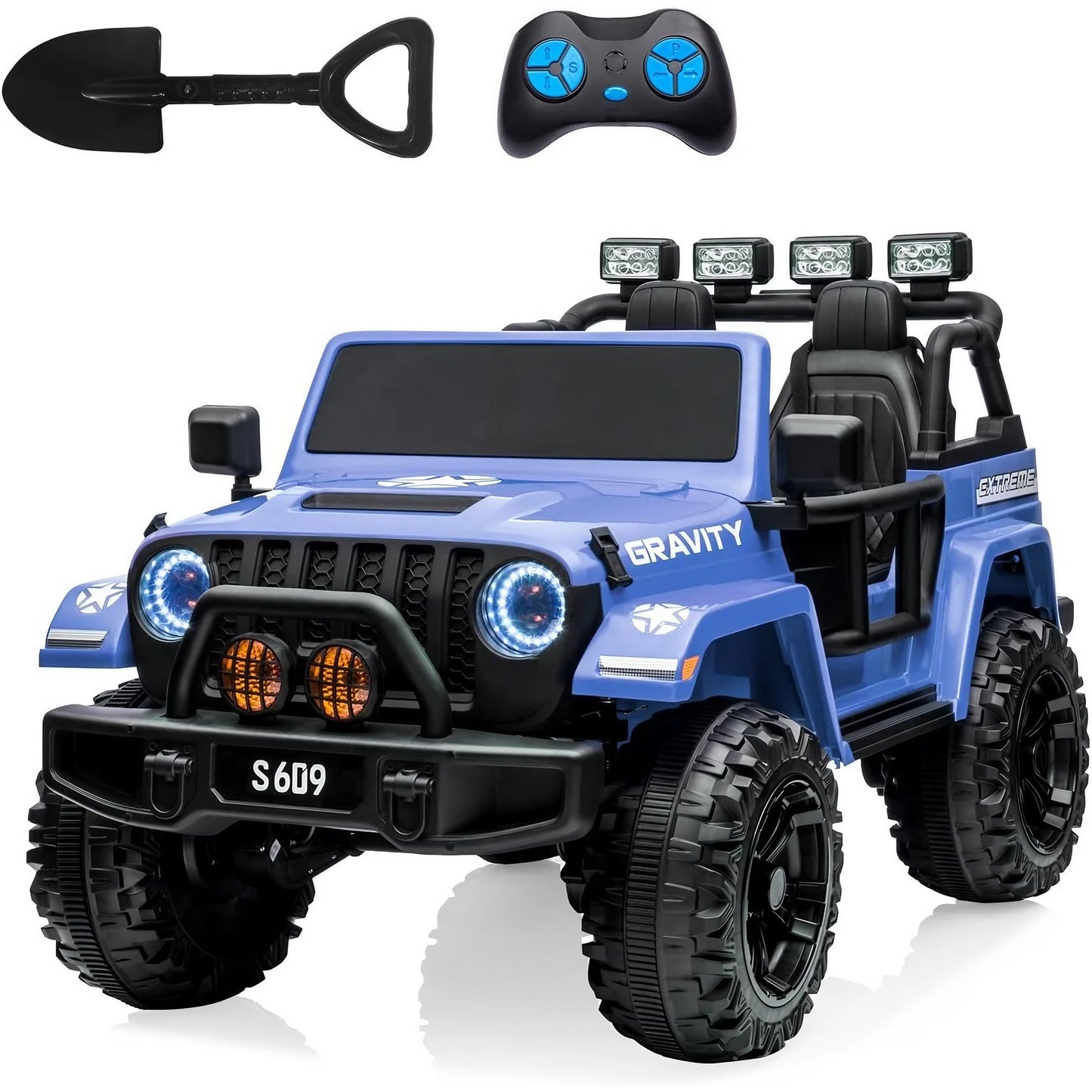 2026 24V Monster Jeep Wrangler JL 2 Seater DELUXE Kids Ride On Car with Remote Control