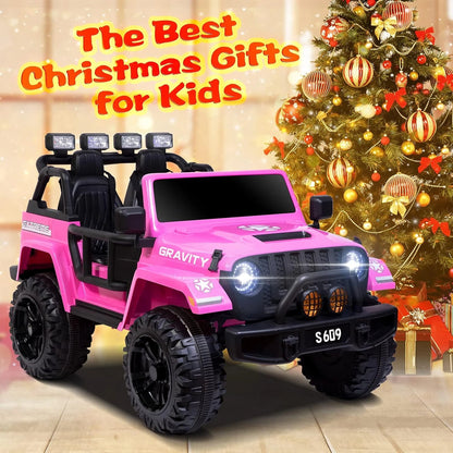 2026 24V Monster Jeep Wrangler JL 2 Seater DELUXE Kids Ride On Car with Remote Control