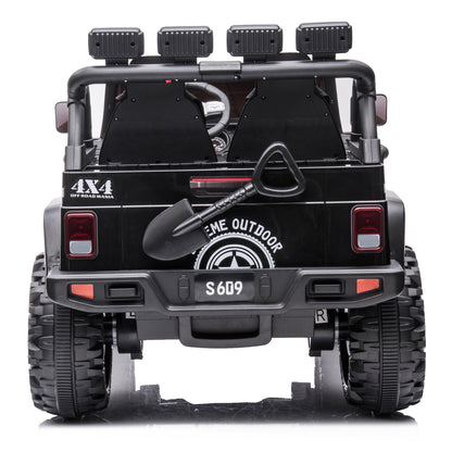 2026 24V Monster Jeep Wrangler JL 2 Seater DELUXE Kids Ride On Car with Remote Control