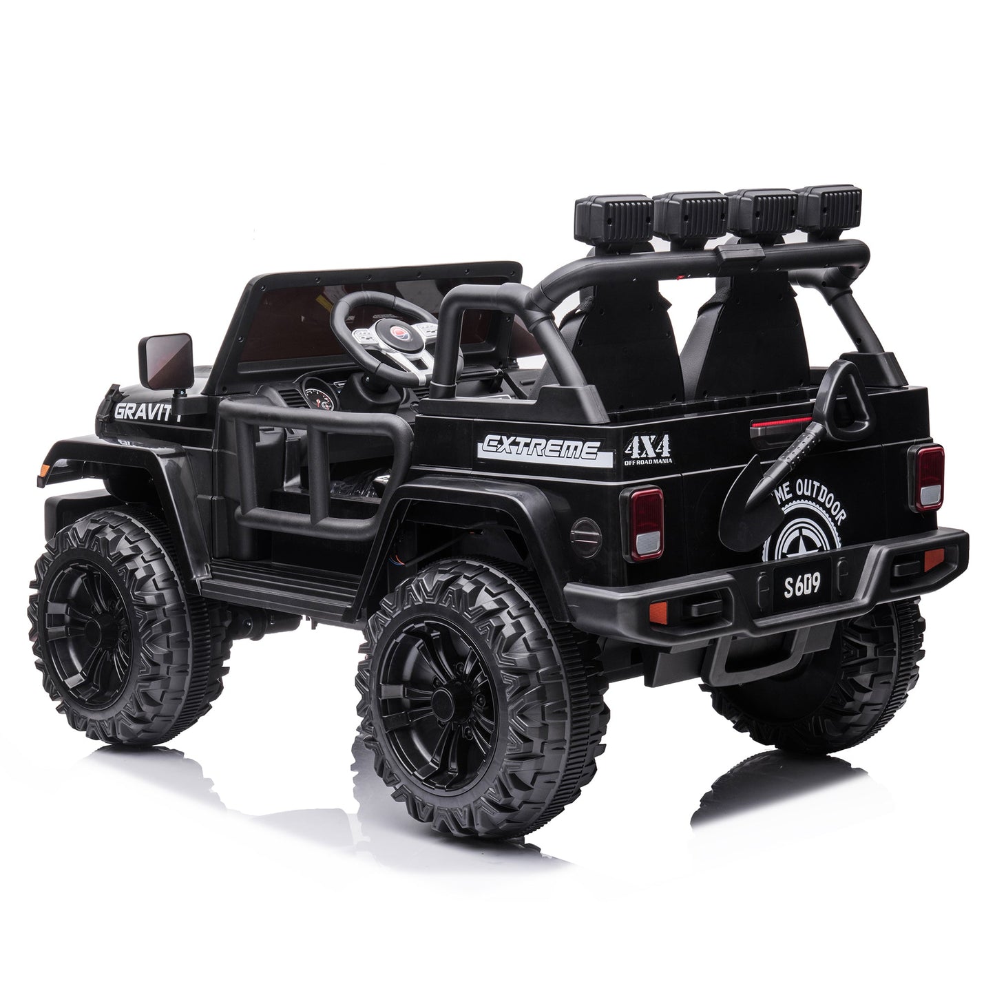 2026 24V Monster Jeep Wrangler JL 2 Seater DELUXE Kids Ride On Car with Remote Control