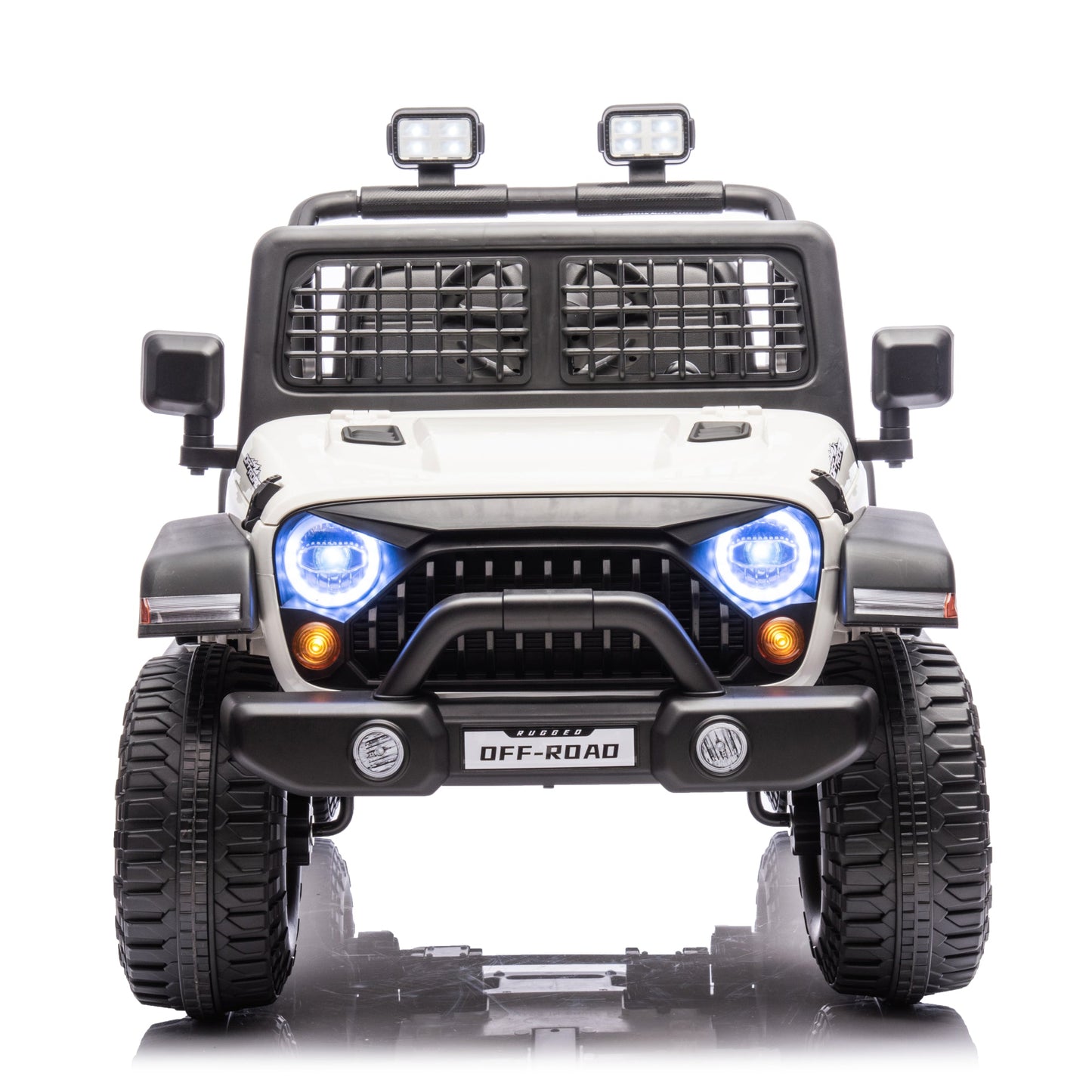 2026 Rugged Jeep Wrangler JL Style 12V Kids Ride On Car with Remote Control