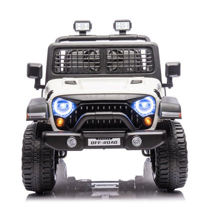 2026 Rugged Jeep Wrangler JL Style 12V Kids Ride On Car with Remote Control