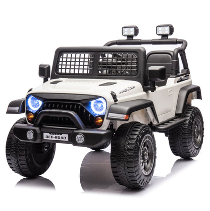 2026 Rugged Jeep Wrangler JL Style 12V Kids Ride On Car with Remote Control