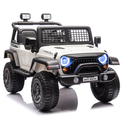 2026 Rugged Jeep Wrangler JL Style 12V Kids Ride On Car with Remote Control