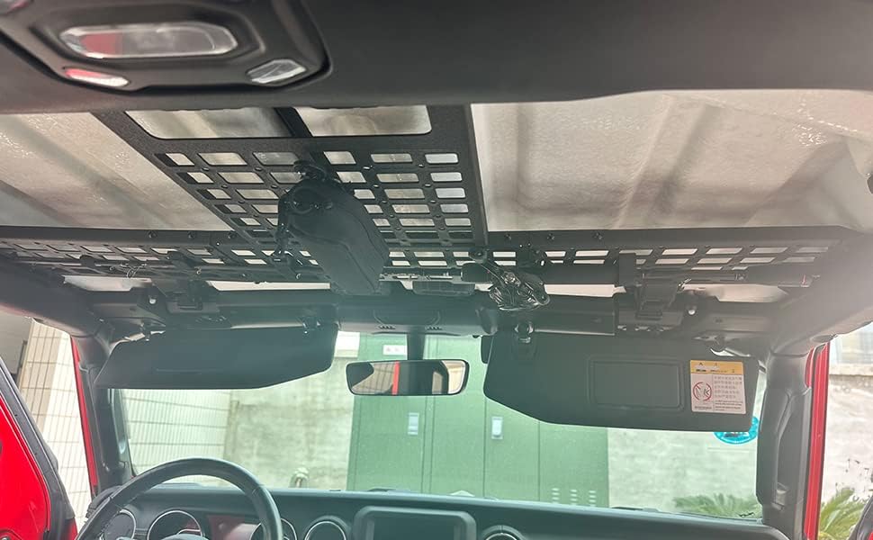 OFFactory Roof Rack Cargo Overhead Molle Panel Interior Metal Shelf Storage | Jeep Wrangler & Gladiator JL/JLU/4XE/JT 2018+ | OFFactory by 4X4WAVERS (