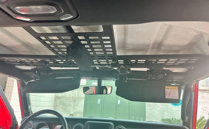 OFFactory Roof Rack Cargo Overhead Molle Panel Interior Metal Shelf Storage | Jeep Wrangler & Gladiator JL/JLU/4XE/JT 2018+ | OFFactory by 4X4WAVERS (