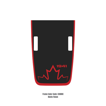 CARCODE Hood Decal Sticker – CANADA 1941 Style Kit – for JL/JLU/JT/4XE Rubicon Hood – Made in Canada - 4X4 WAVERS