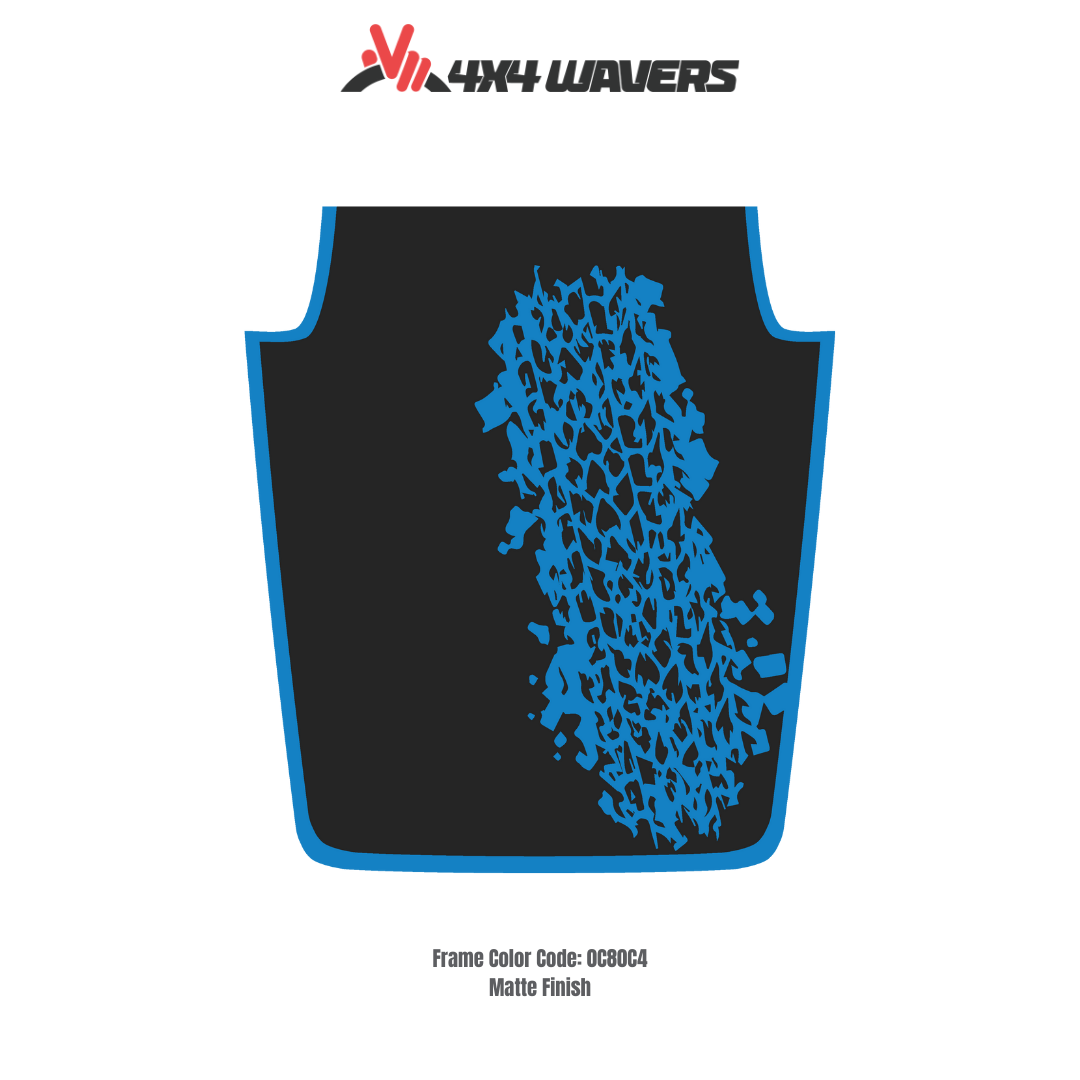 Kit d'autocollants 4x4wavers pour capot JK style MUD – Autocollants en vinyle pour Jeep Wrangler – Fabriqué au Canada