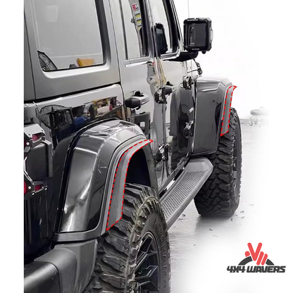 4x4wavers Fender Flares Trim Extension Protector - 4X4 WAVERS